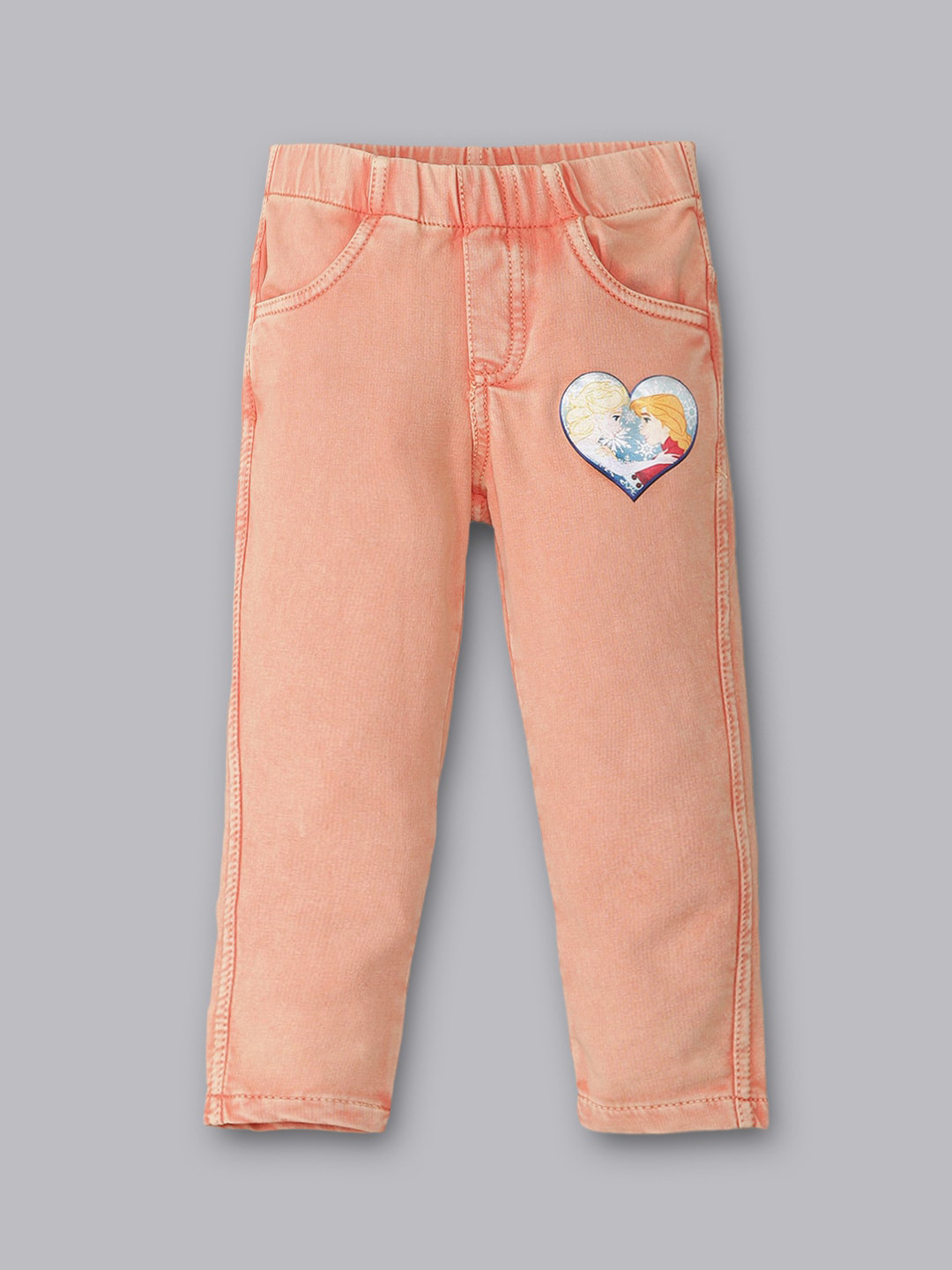 

Kids Ville Boys Frozen Printed Cotton Trousers, Orange