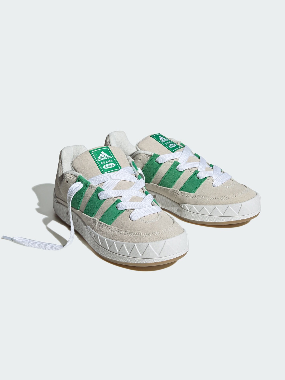 

ADIDAS Adimatic Bodega x Beams Sneakers, Off white