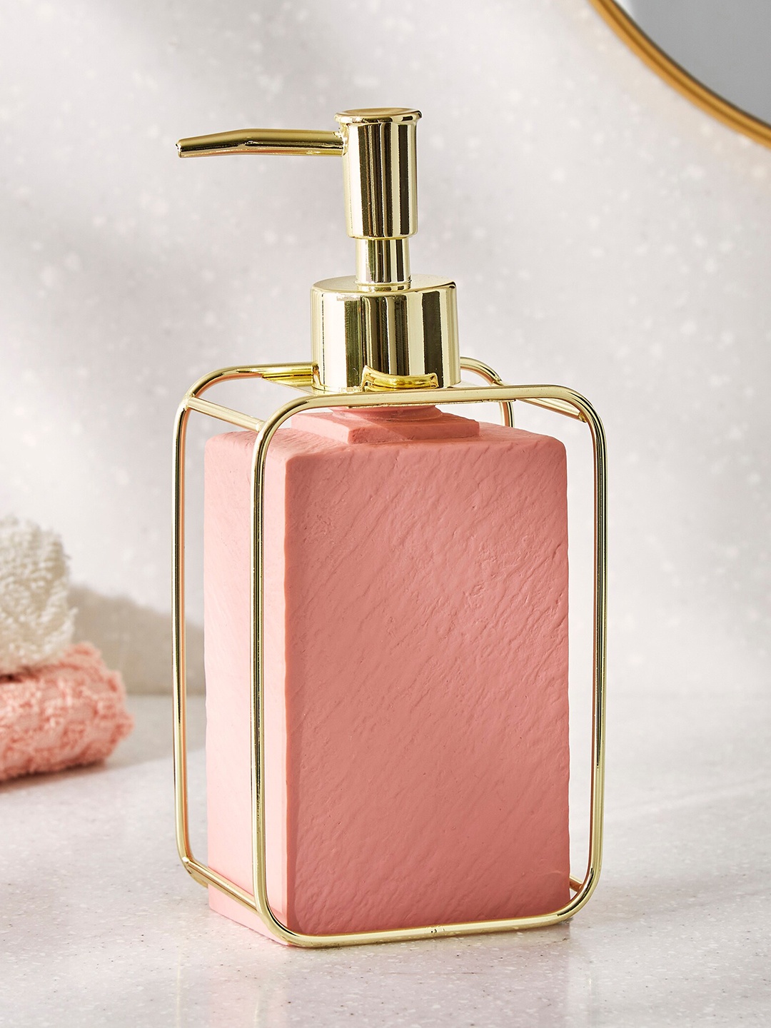 

Home Centre Pink Refresh Essence Polyresin Soap Dispenser 200ml