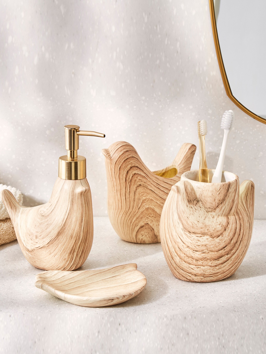 

Home Centre Nova-Dastkari Brown Printed Ceramic Soap Dish