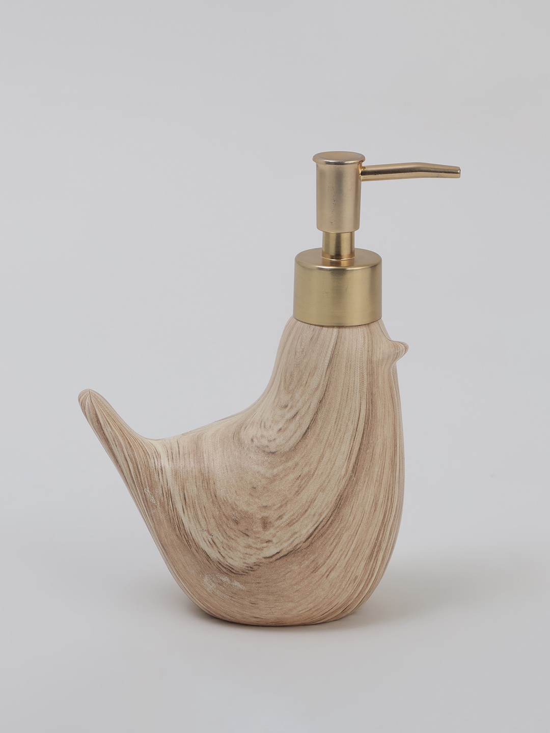 

Home Centre Nova-Dastkari Ceramic Printed Soap Dispenser - 250 ML, Brown