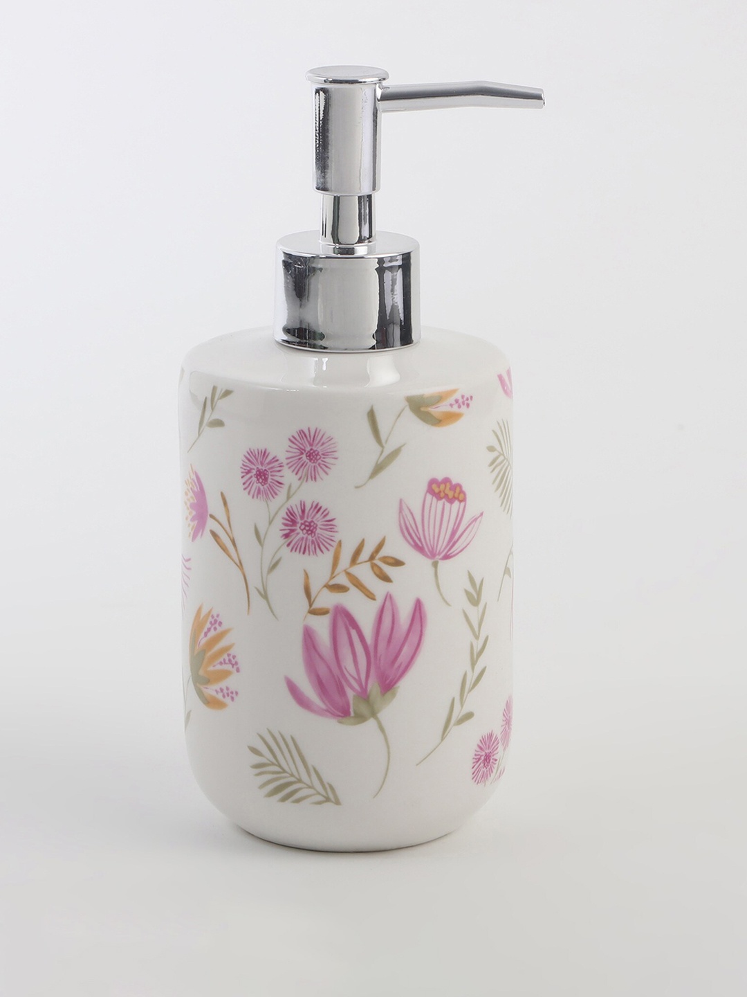 

Home Centre White Mekong Ceramic Printed Soap Dispenser 300ml