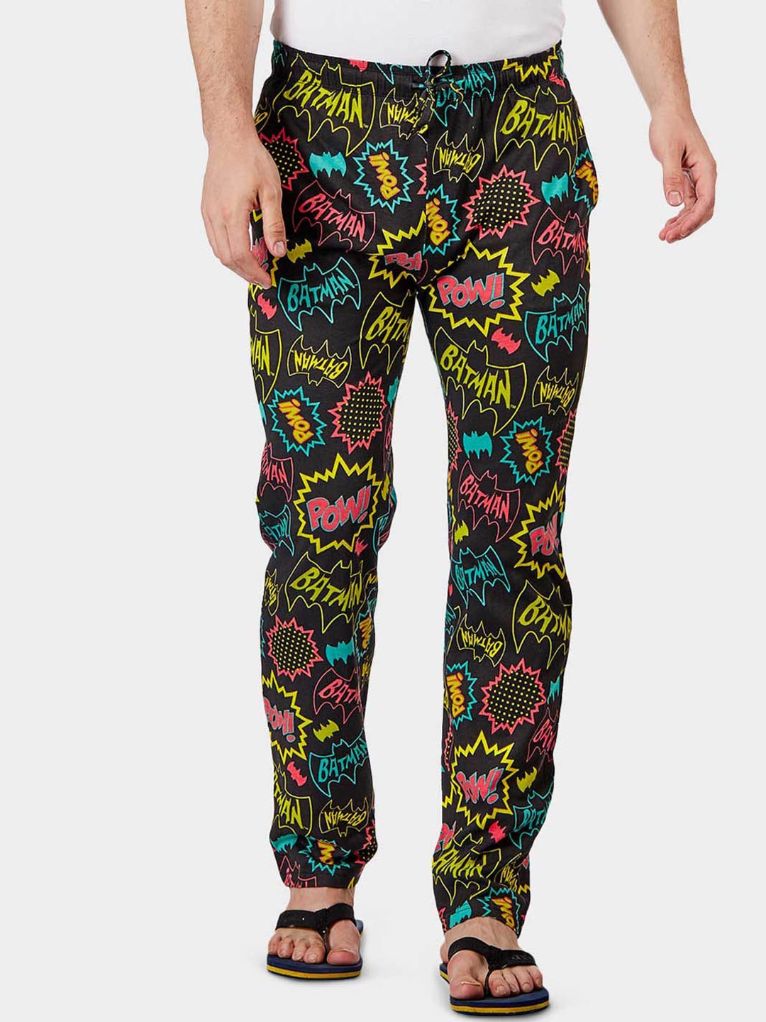 

Free Authority Men Batman Printed Cotton Lounge Pants, Multi