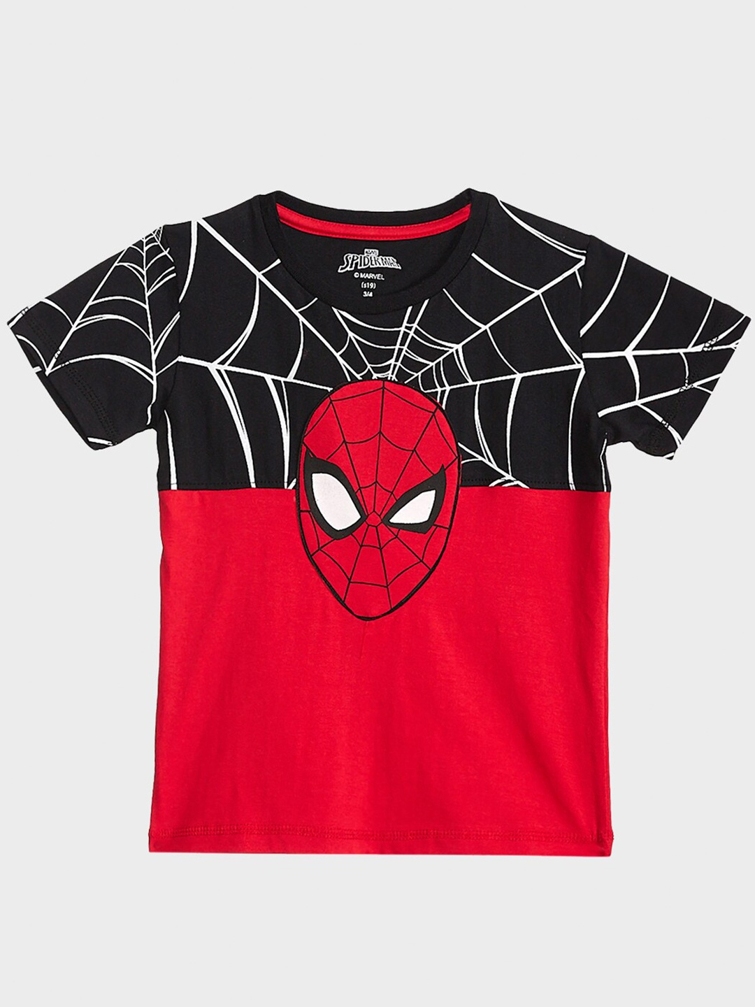 

Kids Ville Boys Spiderman Graphic Printed Cotton T-Shirt, Red