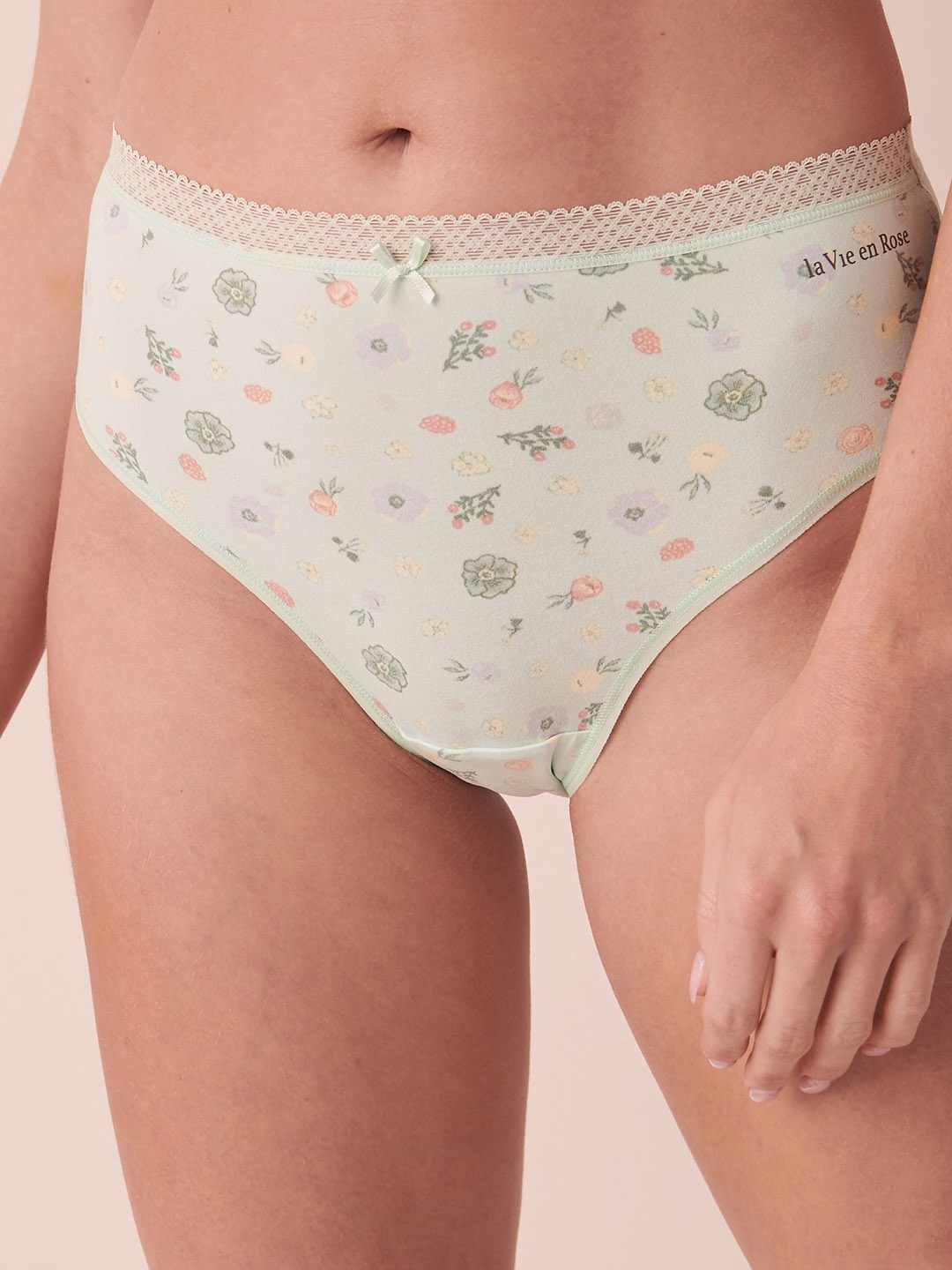 

La Vie en Rose Women Printed Bikini Brief 20100288-P30036, Green