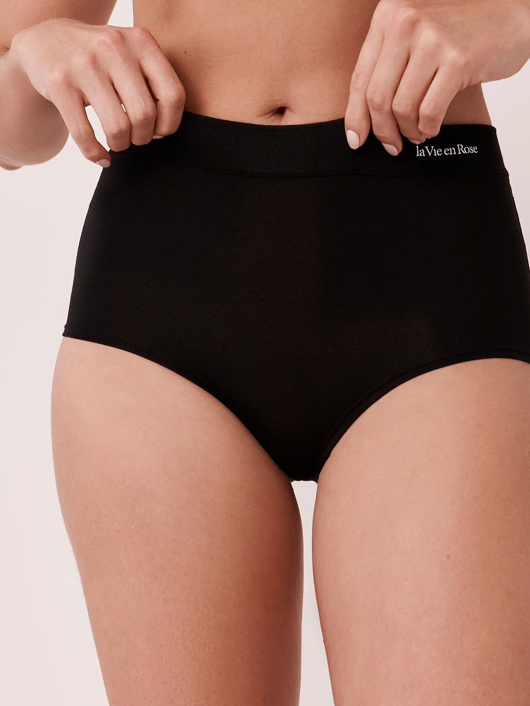 

La Vie en Rose Women Mid-Rise Seamless Hipster Briefs 20200214-00001, Black