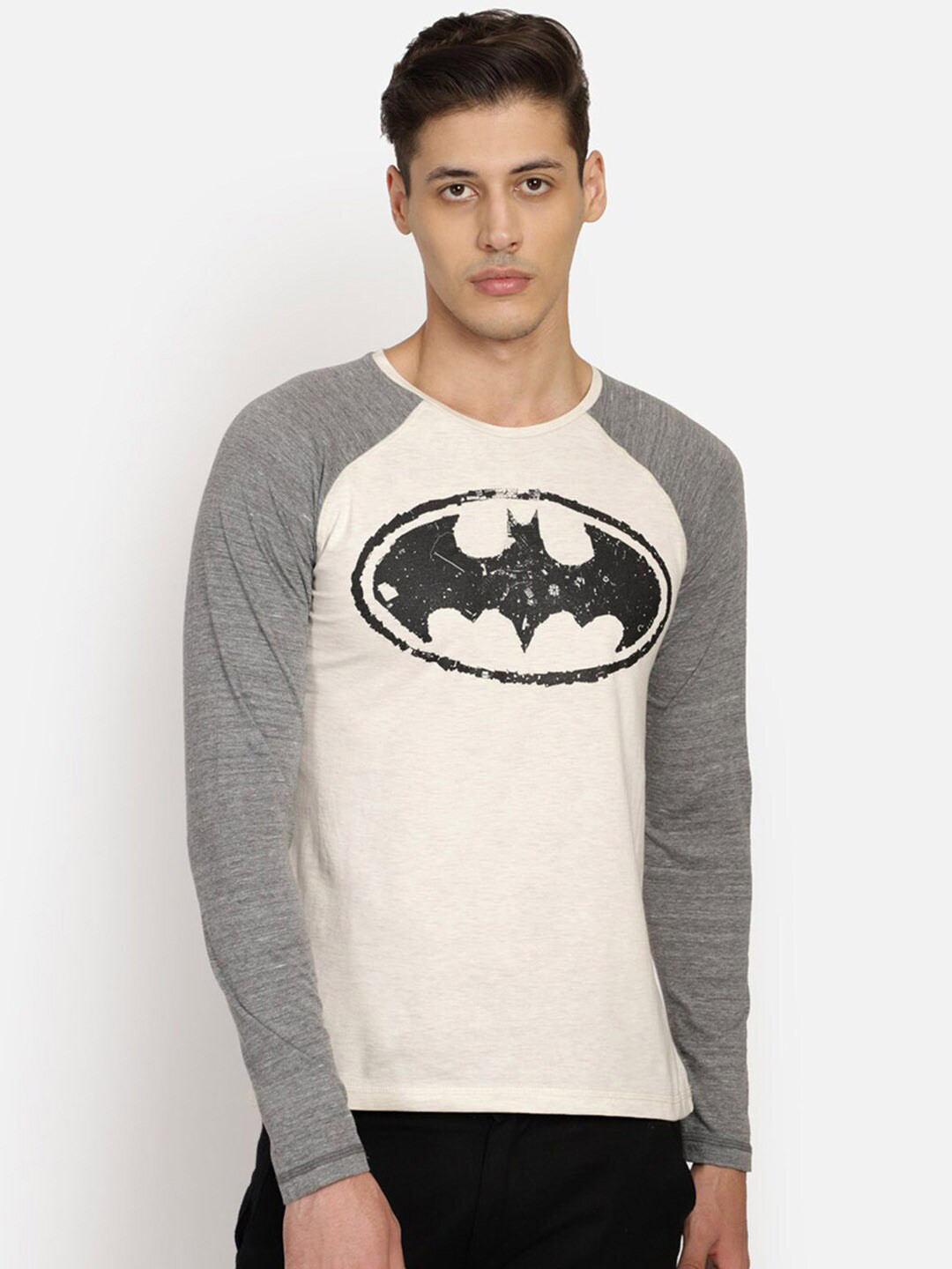 

Free Authority Batman Printed Cotton T-shirt, White