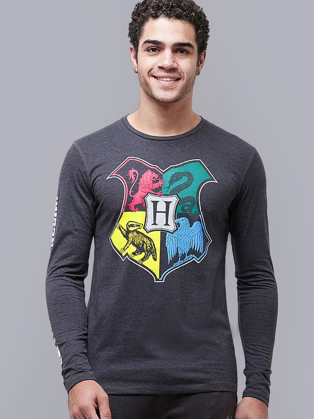 

Free Authority Harry Potter Printed Cotton T-Shirt, Grey