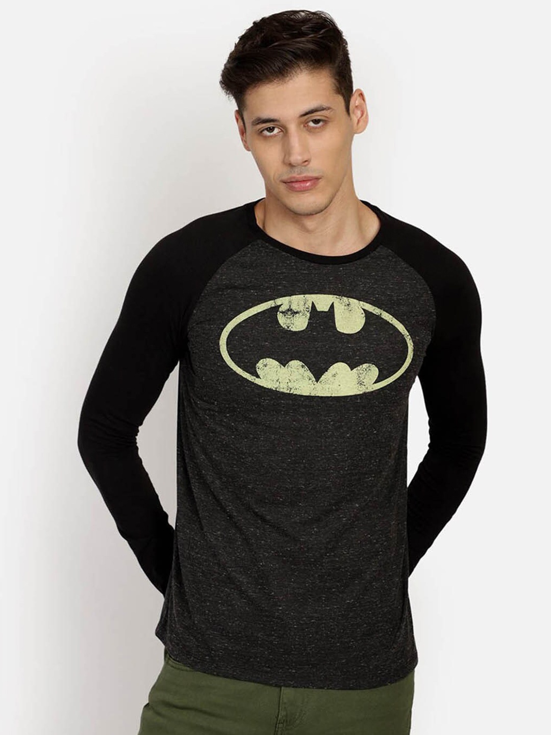 

Free Authority Batman Graphic Printed Cotton T-Shirt, Black