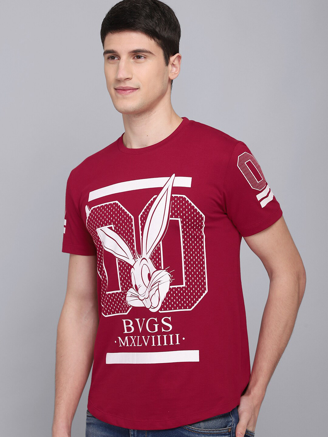 

Free Authority Looney Tunes Graphic Printed Cotton T-Shirt, Red
