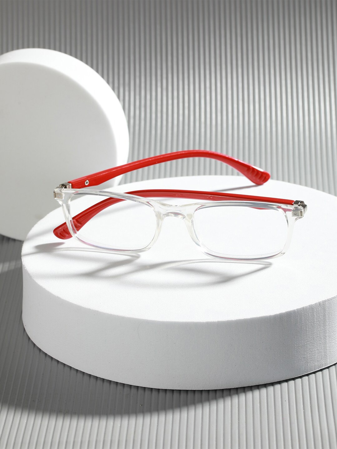 

ENRICO Full Rim Rectangle Frames, Transparent