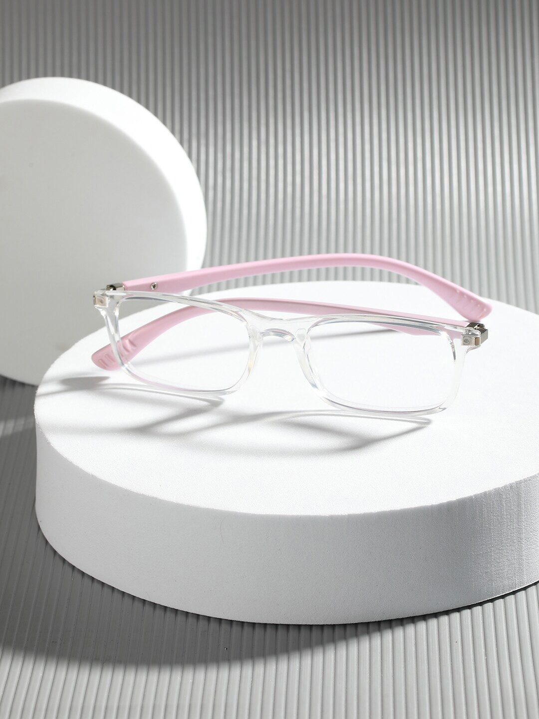 

ENRICO Full Rim Rectangle Frames, Transparent