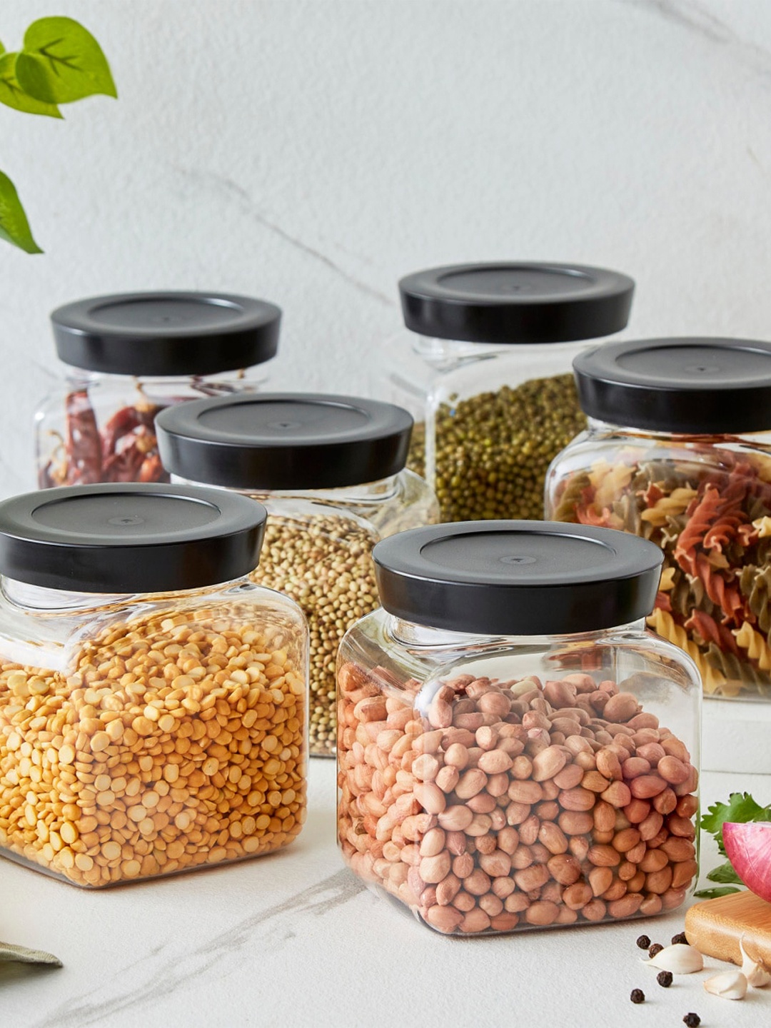 

Home Centre Corsica Essentials 6 Pieces Storage Containers - 900ml, Transparent