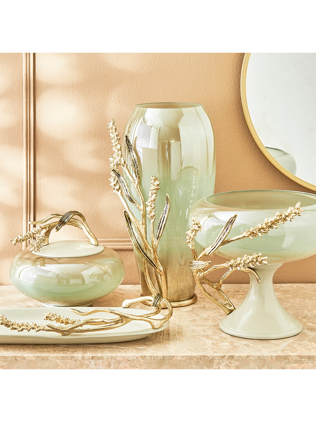 

Home Centre Eternity Vivere Glass Vase, Grey