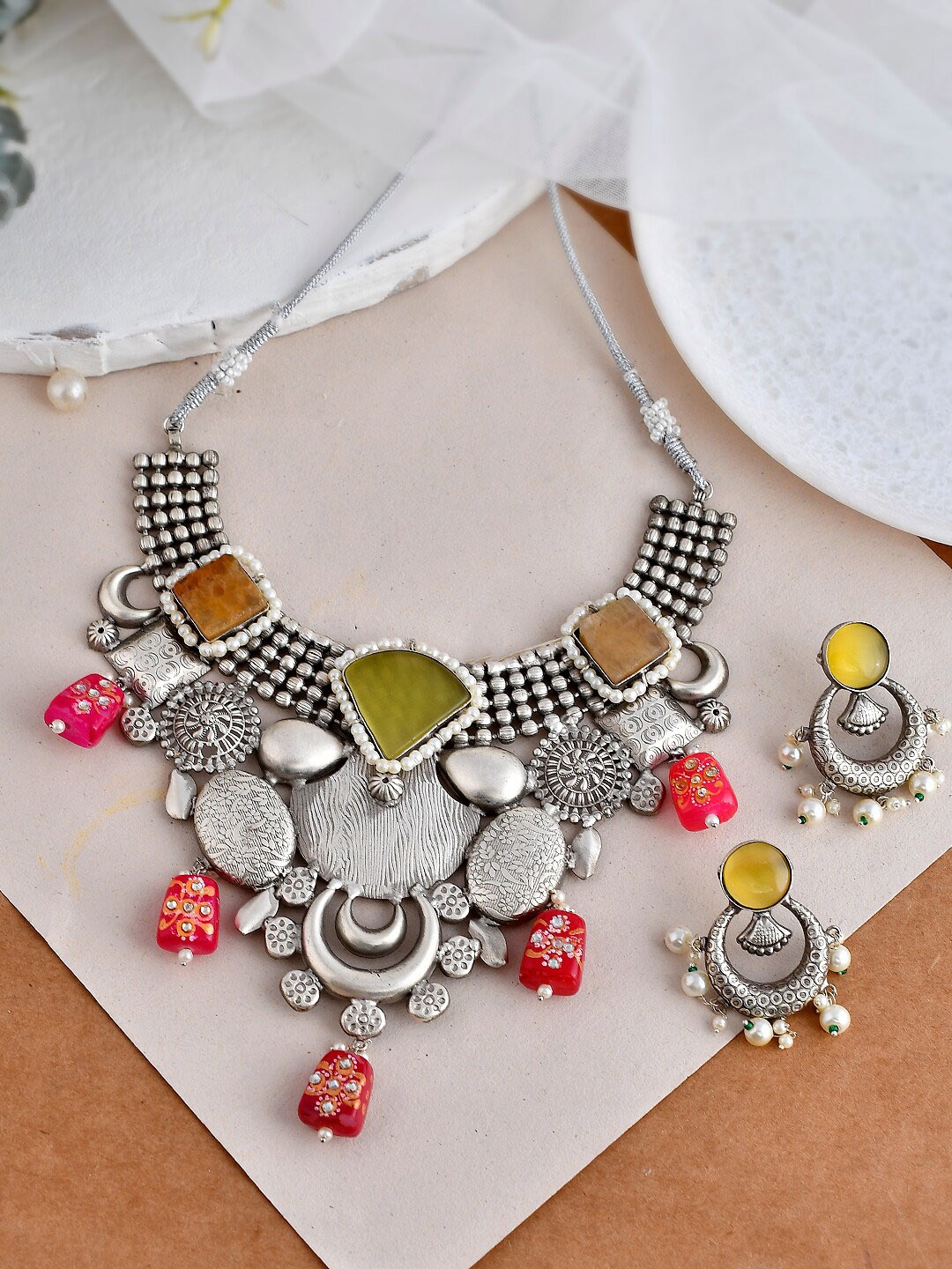 

Silvermerc Designs Silver-Plated Jeweller Set
