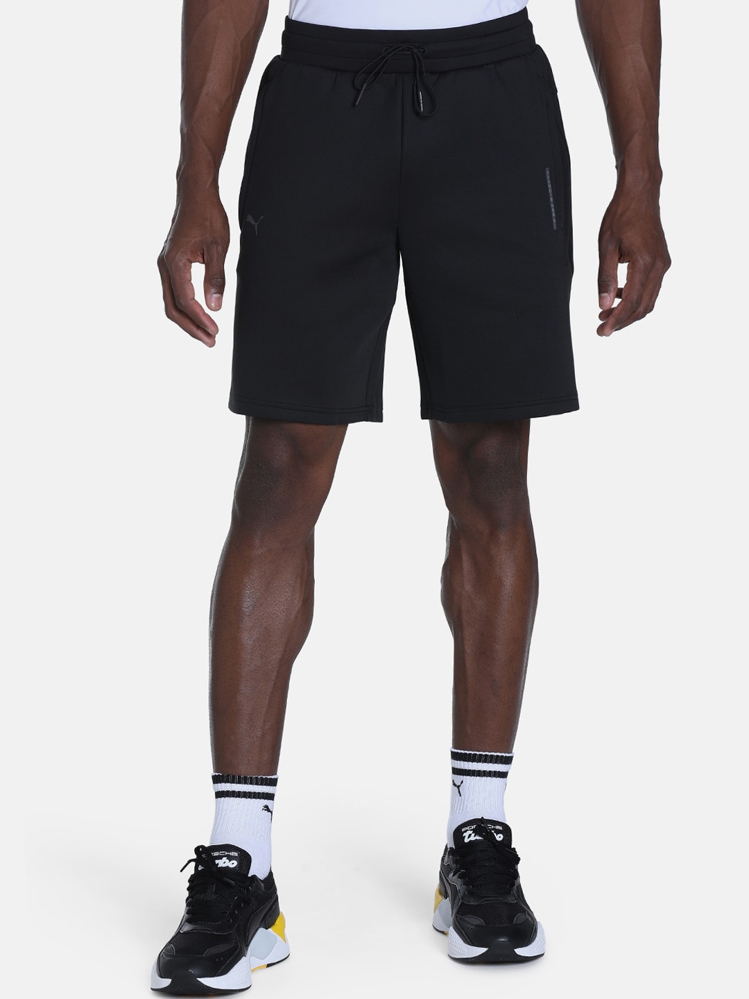 

PUMA Motorsport Men Porsche Design Regular Fit Sports Shorts, Black