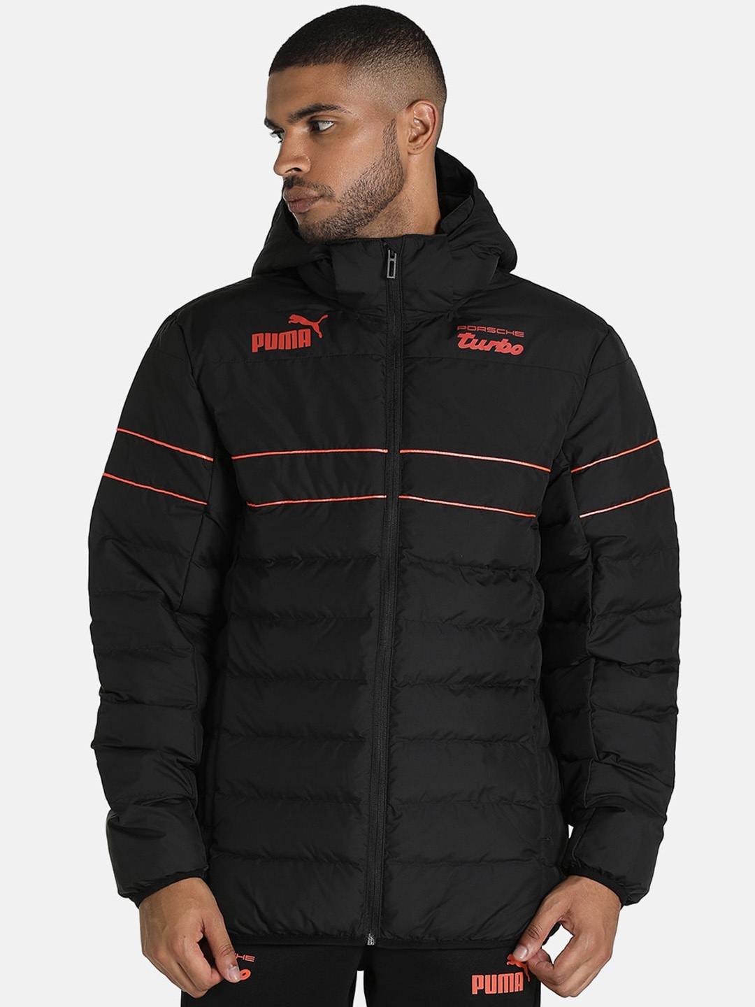 

PUMA Motorsport Regular Fit Hooded Puffer Jacket, Black