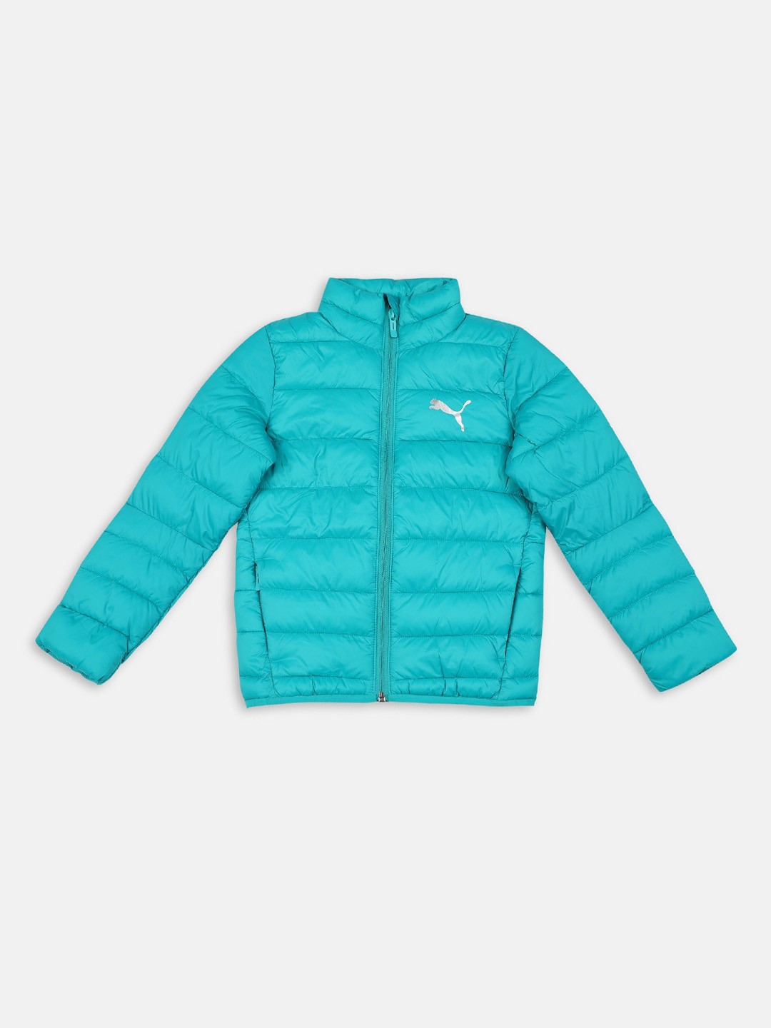 

Puma Boys Mock Neck Padded Regular Fit Jacket, Blue