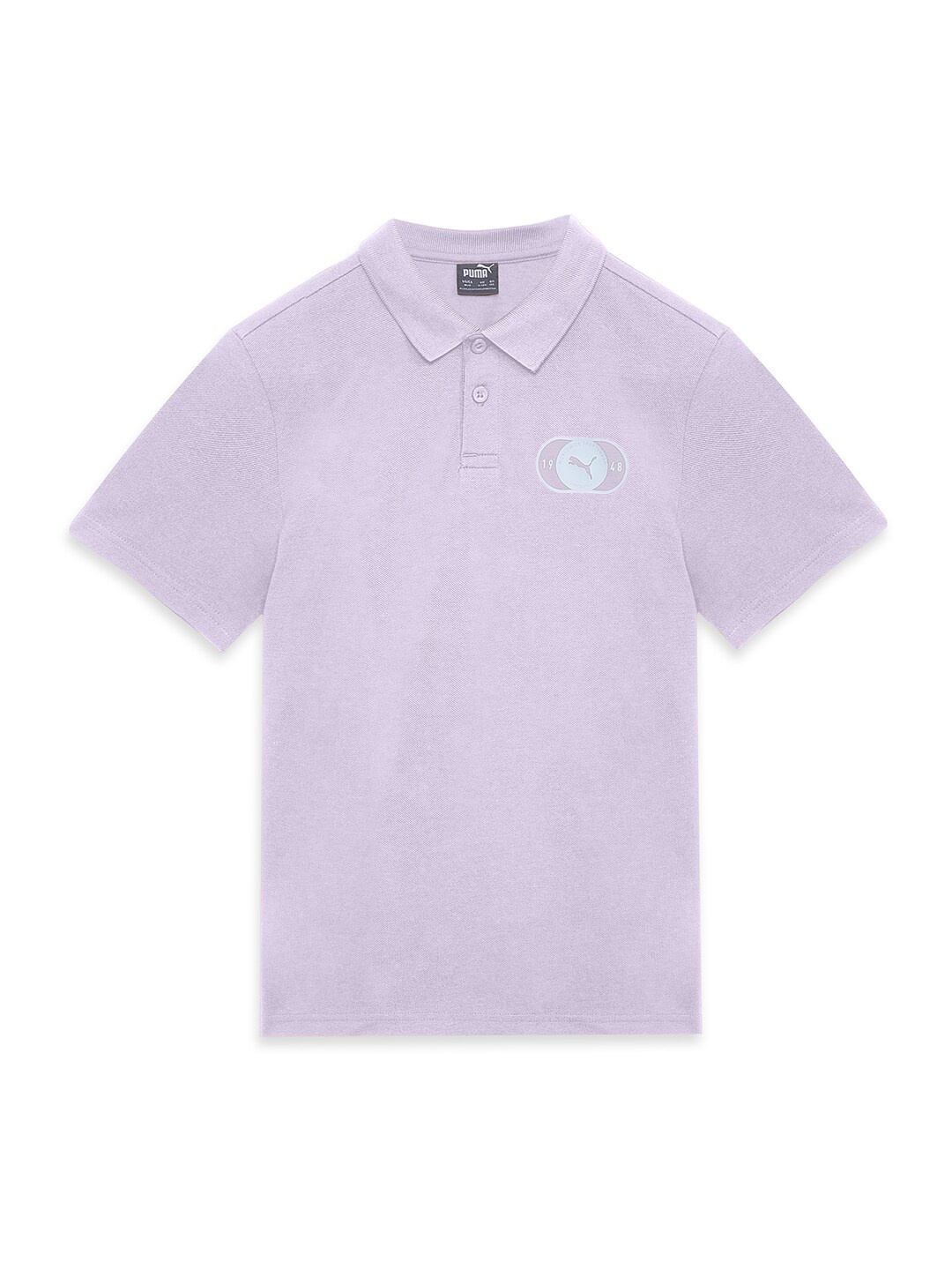 

Puma Boys Graphic Cotton Regular Fit Polo T-Shirt, Lavender