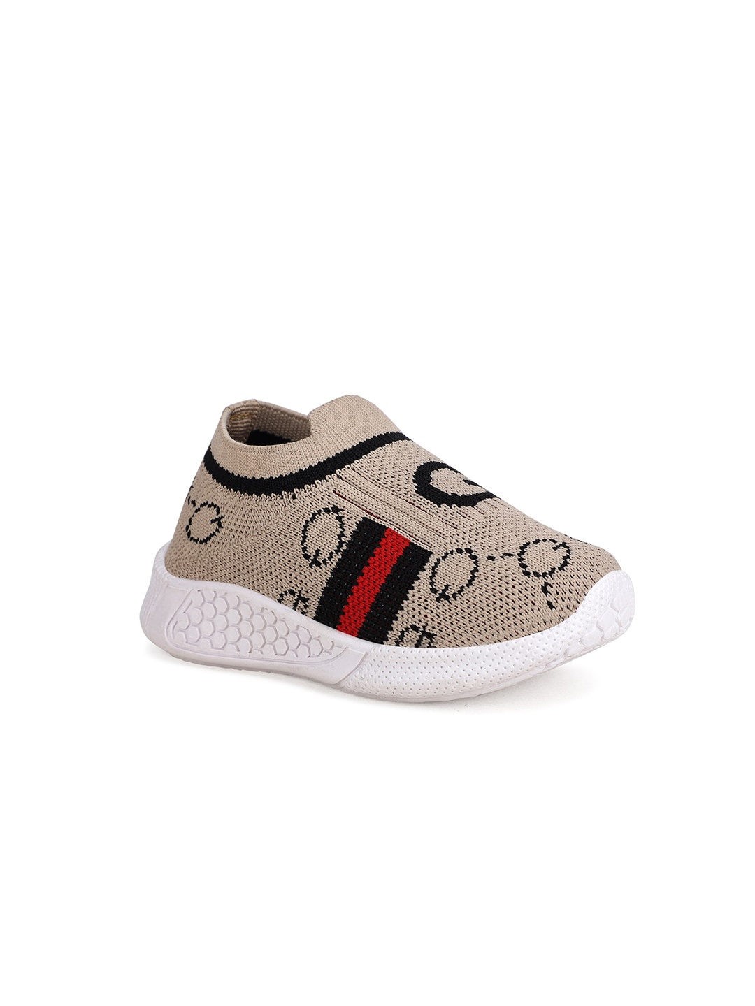 

NEOBABY Kids Woven Design Lightweight Slip-On Sneakers, Tan