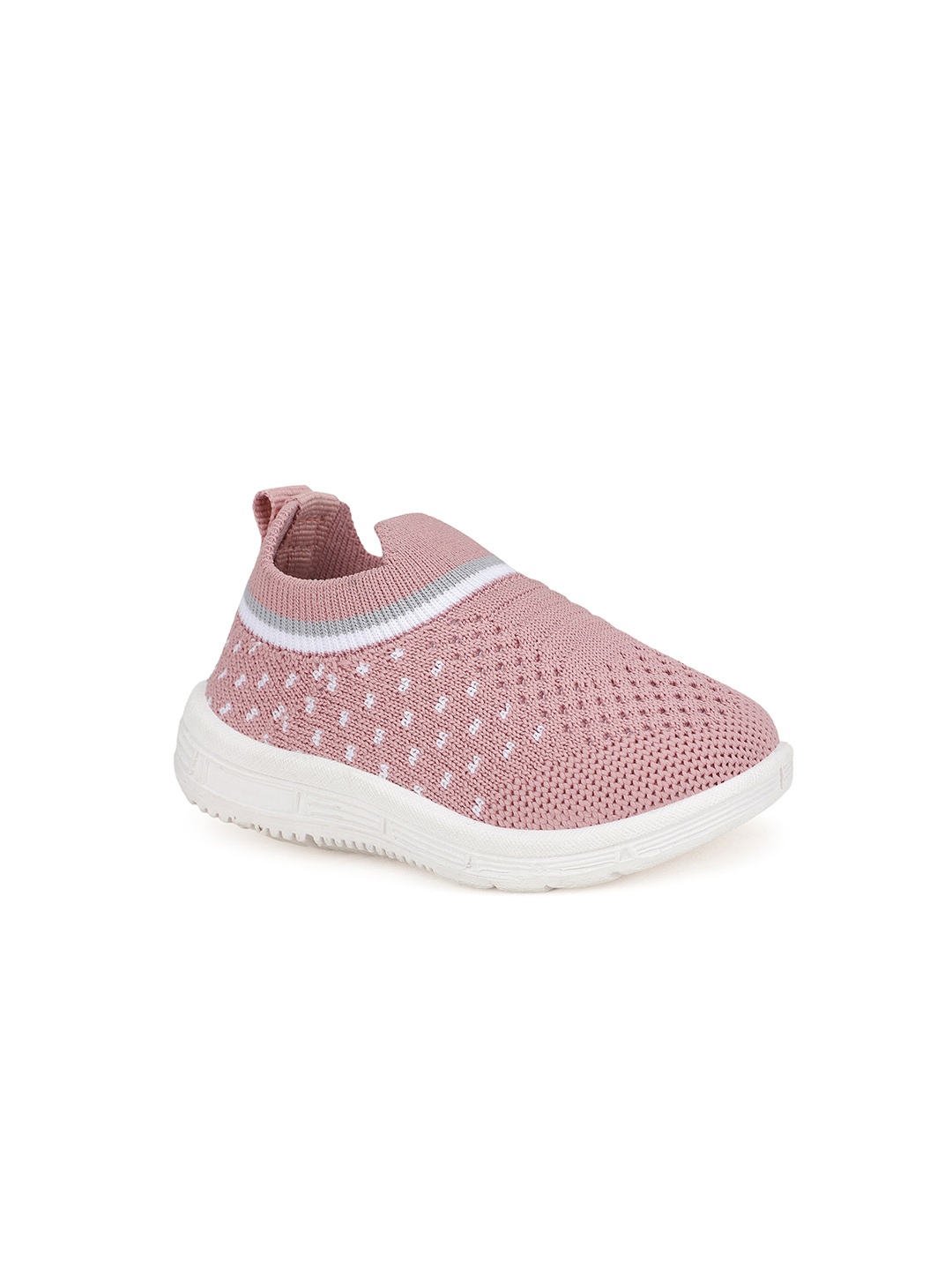 

NEOBABY Infants Woven Design Lightweight Musical Slip-On Sneakers, Pink