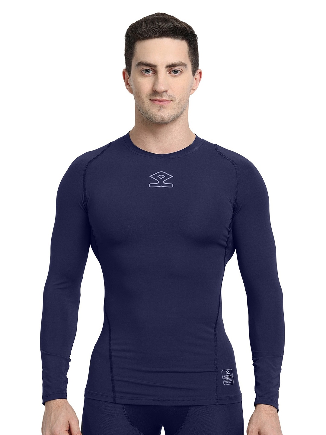 

Shrey Long Sleeves Sports T-shirt, Navy blue
