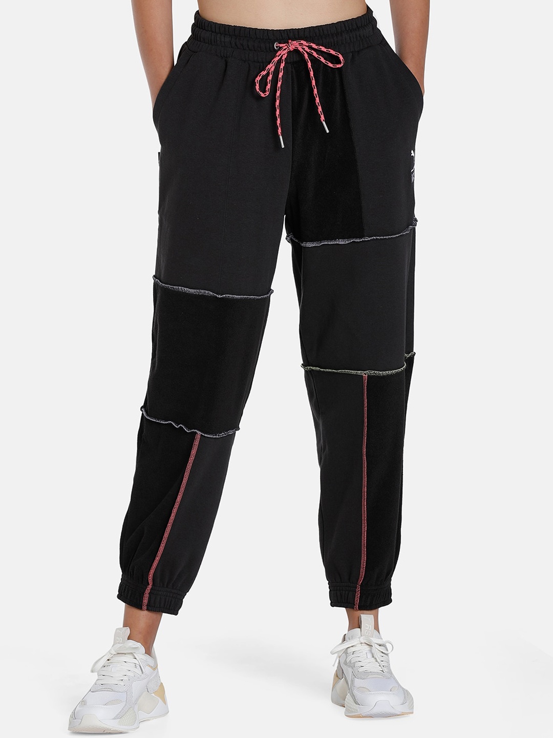 

Puma X TRP Women Relaxed Fit Cotton Sustainable Joggers, Black