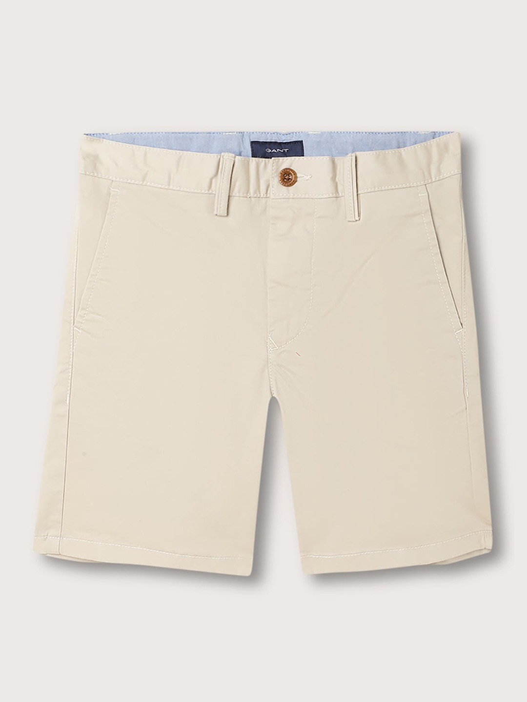 

GANT Boys Mid-Rise Cotton Shorts, Beige