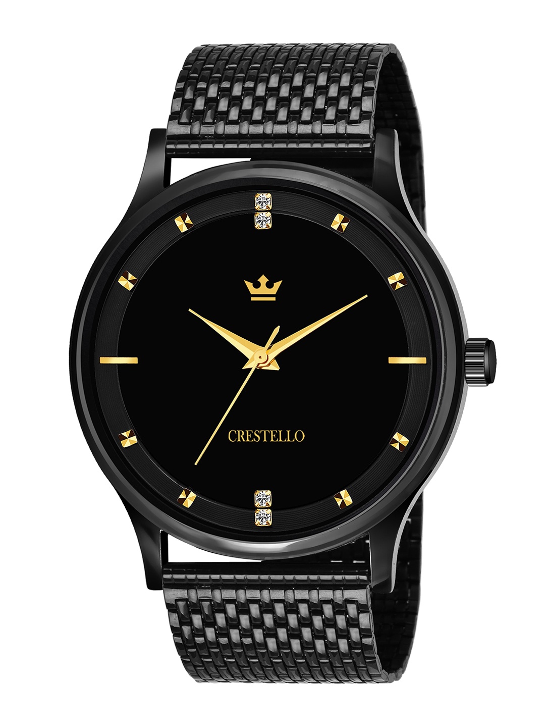 

CRESTELLO Men Analogue Watch CR-BK023-BLK-CH, Black
