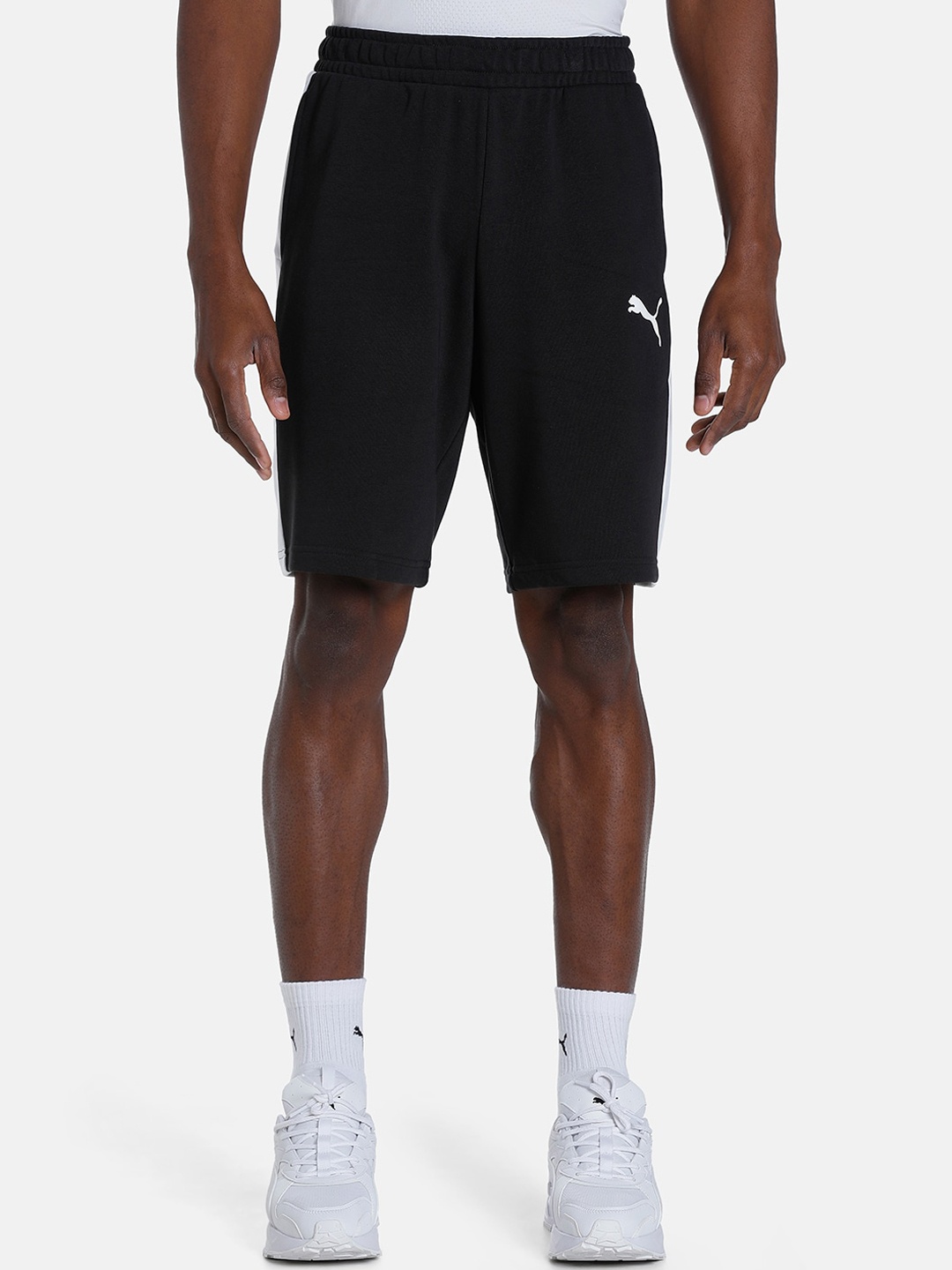 

Puma Men Dyna-Mix Cotton Regular Fit Shorts, Black