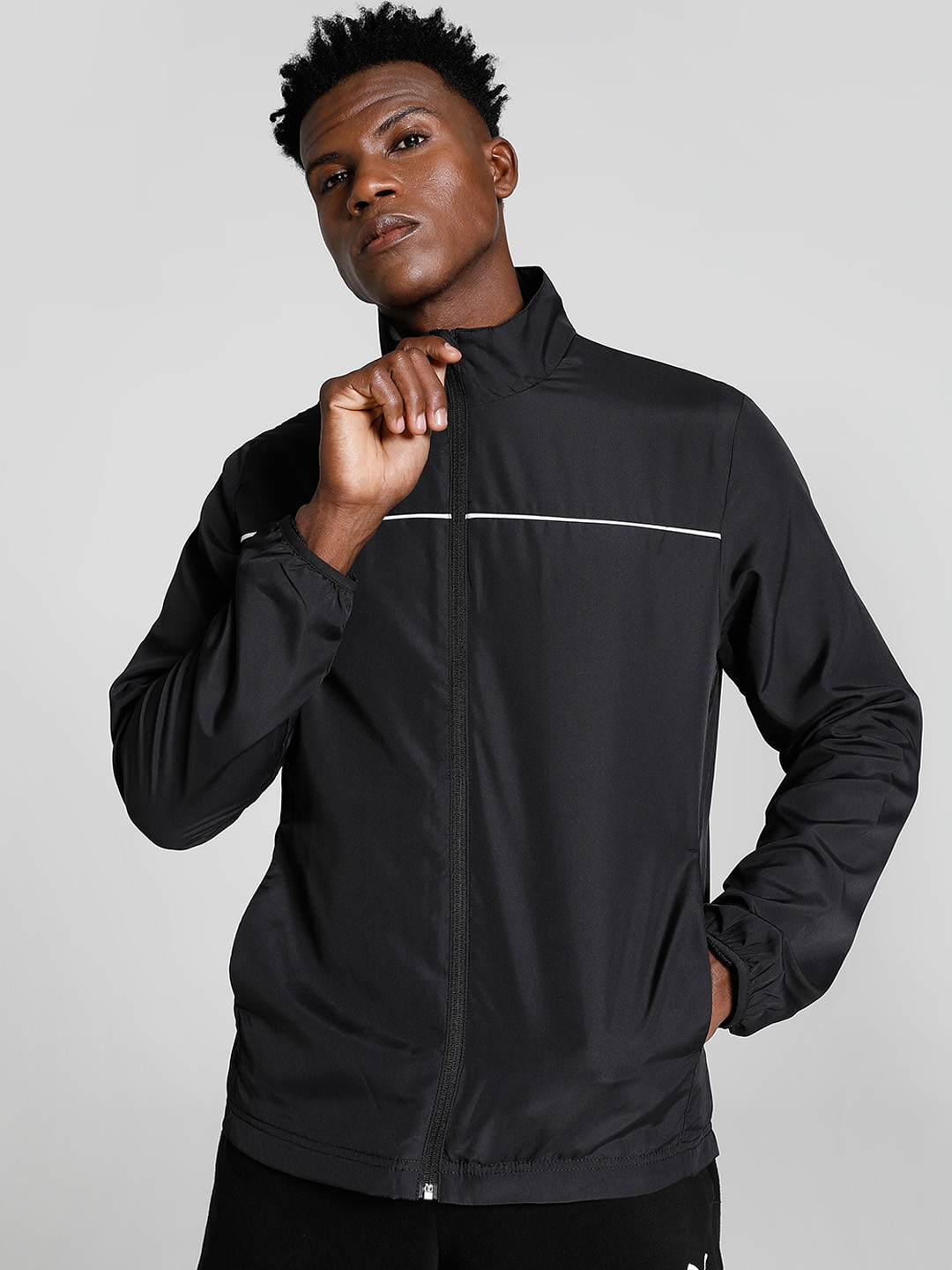 

Puma Men Woven Sporty Track Jacket, Black
