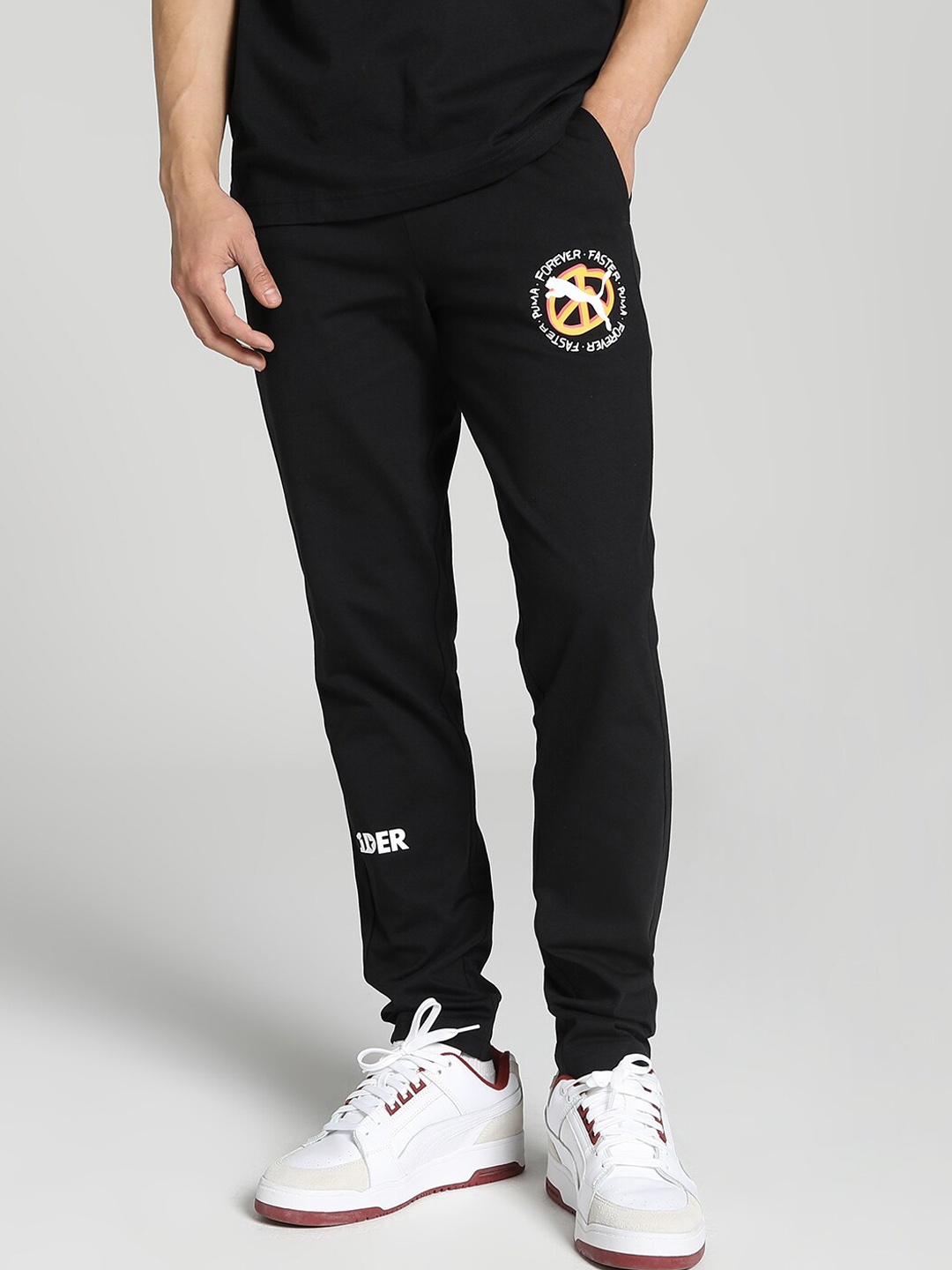 

Puma Men x1DER Slim Fit Graphic Track Pants, Black