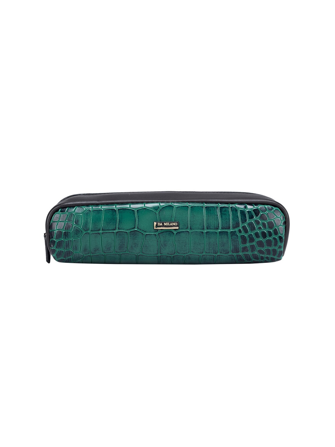 

Da Milano Textured Genuine Leather Pouch, Green