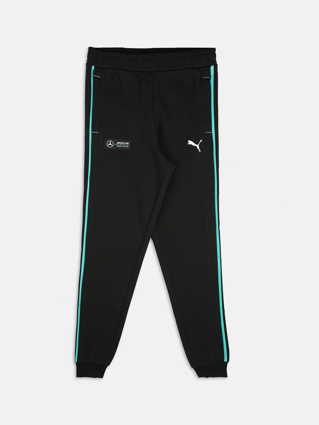

PUMA Motorsport Kids Striped Cotton Regular Fit Joggers, Black