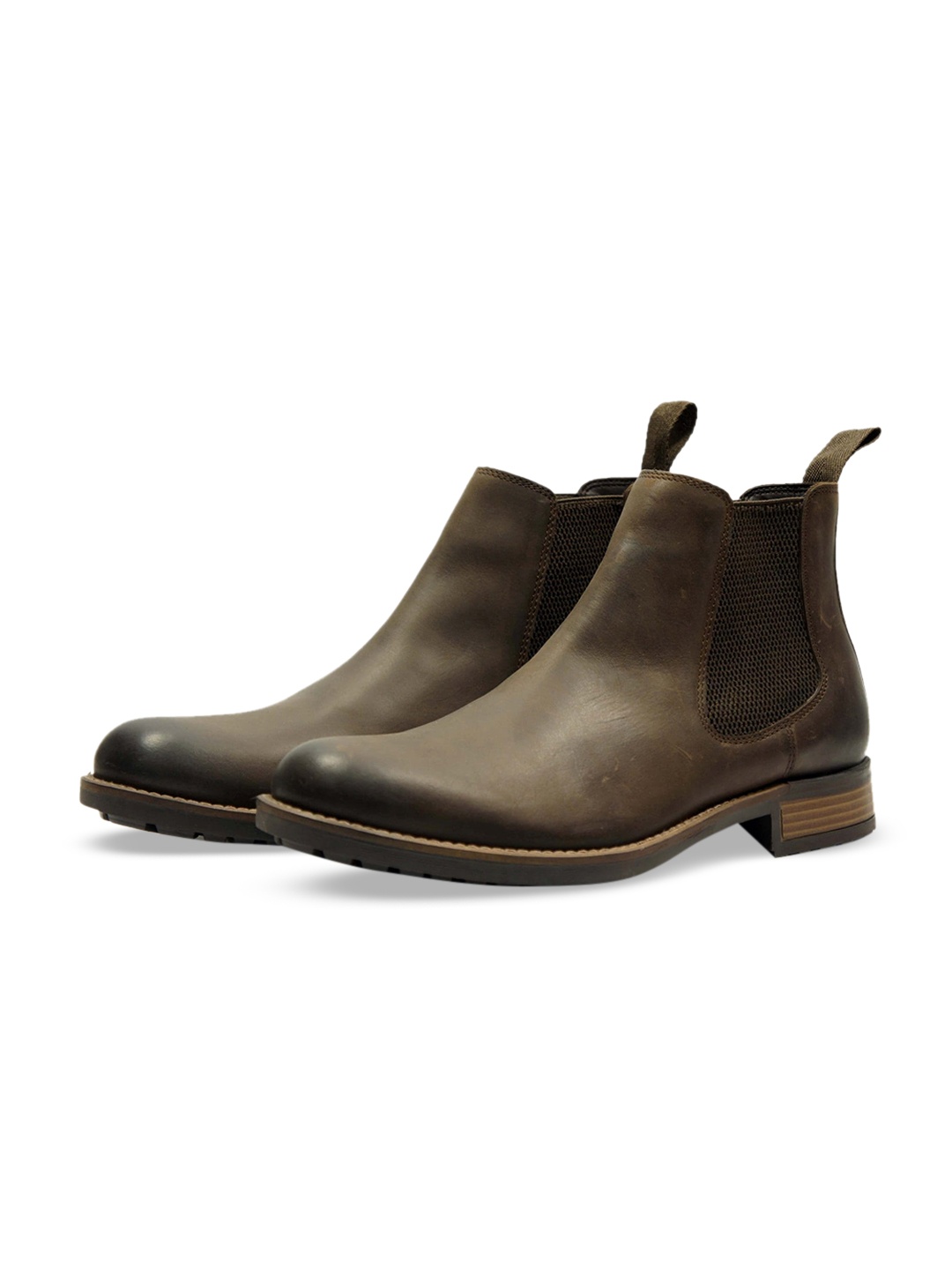 

HX London Men Leather Chelsea Boots, Brown