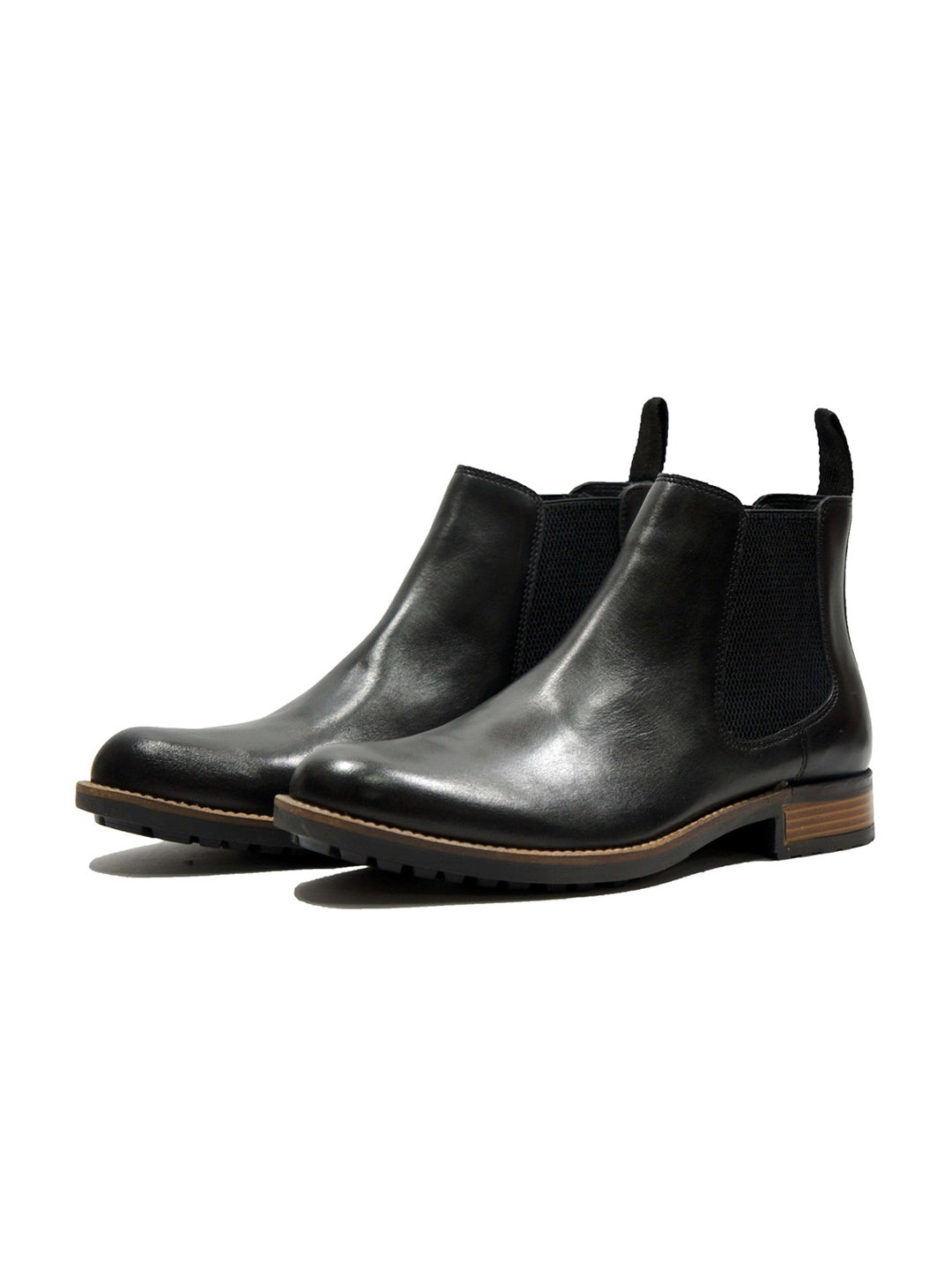 

HX London Men Leather Chelsea Boots, Black
