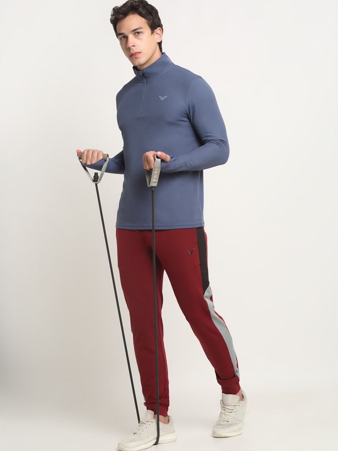 

Invincible Men Quarter Zip Pullover, Navy blue