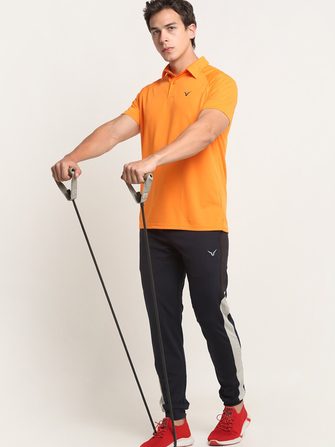 

Invincible Men Raglan Polo Tee, Orange
