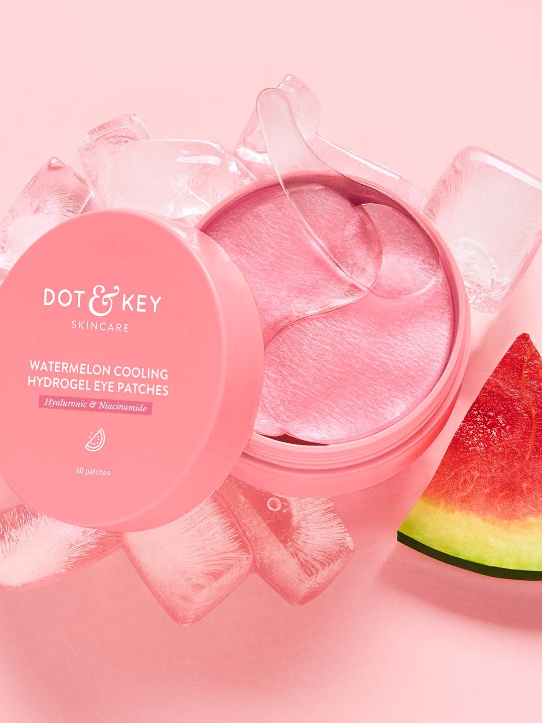 

DOT & KEY Watermelon Hydrogel Eye Patches with Hyaluronic Acid & Caffeine, Pink