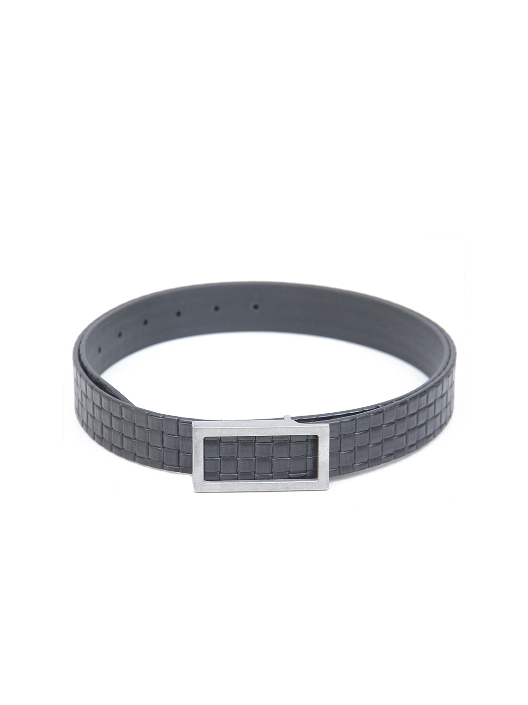 

Calvadoss Men Textured Leather Belt, Black