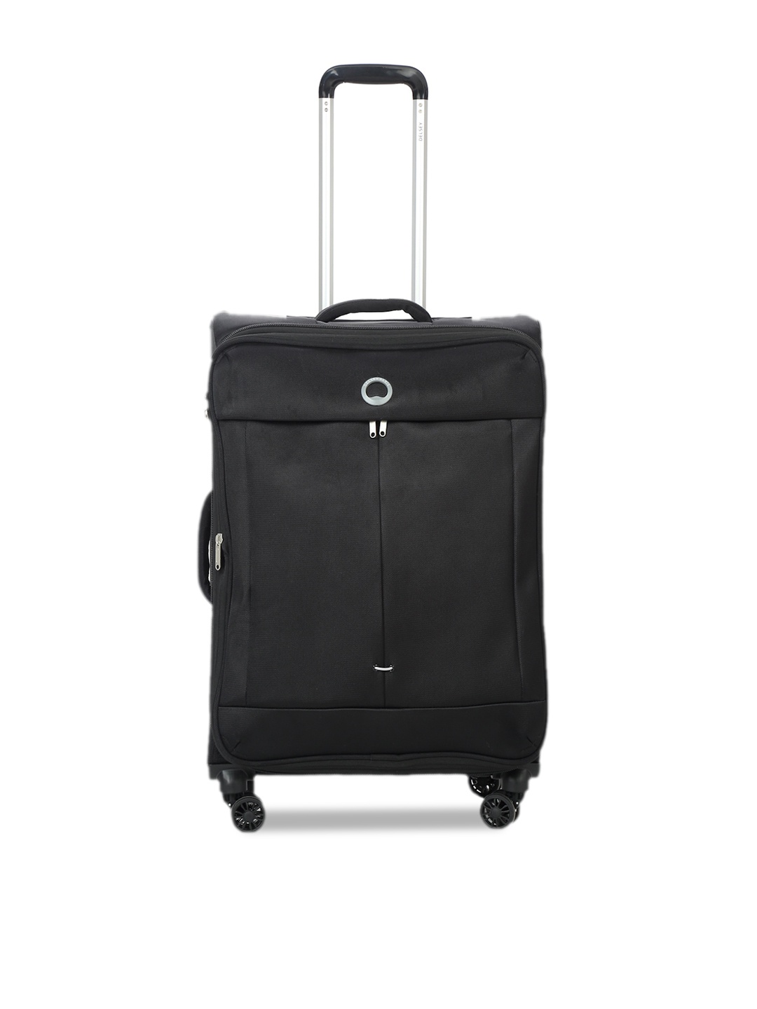 

DELSEY Cabin Expandable Soft Trolley Suitcase Bag, Black