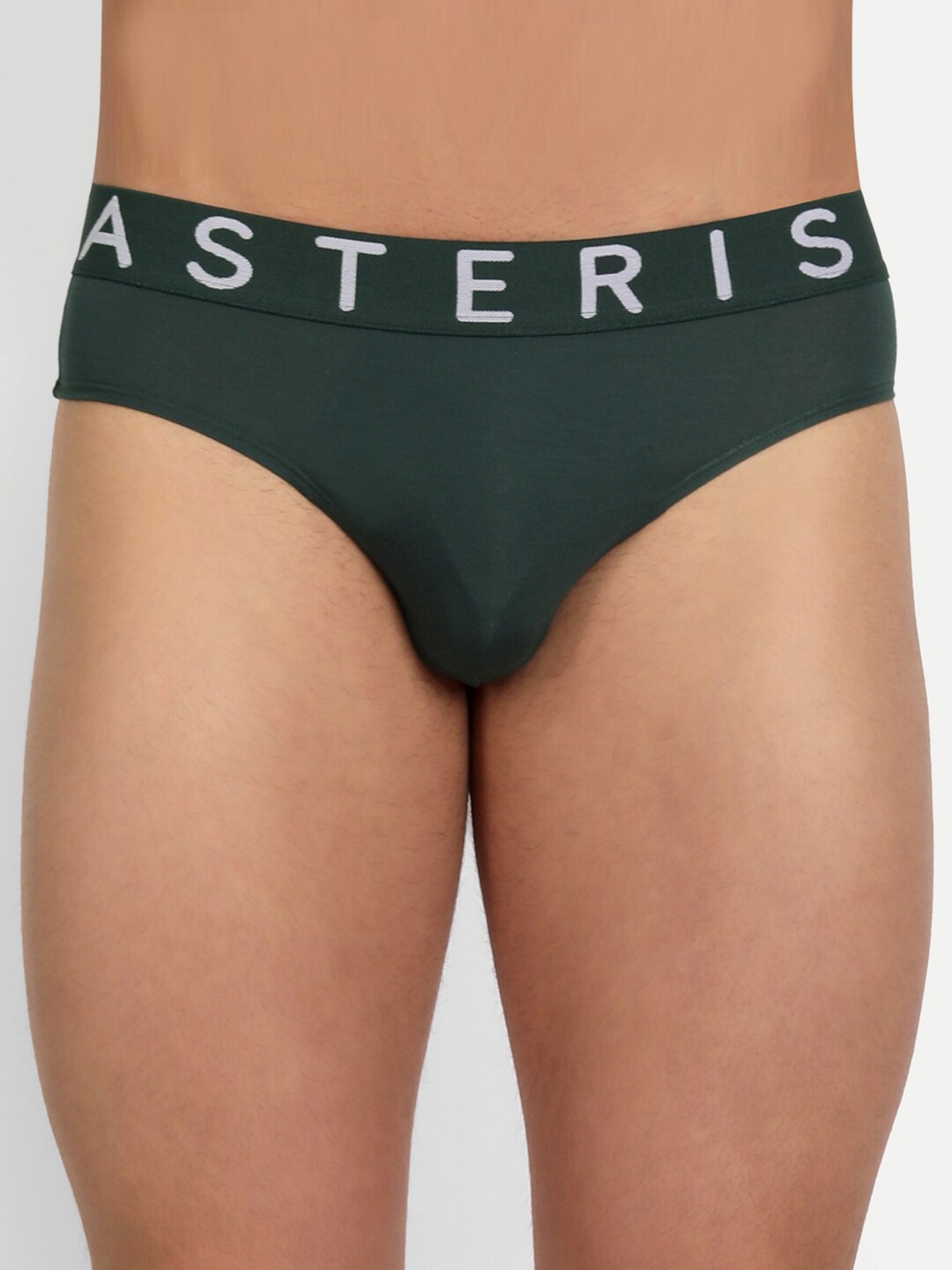 

Asterisk Men Snug Fit Basic Briefs MBR-3FGN-XS-04, Green