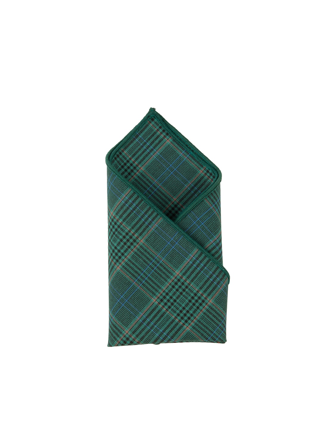 

Alvaro Castagnino Men Checked Pocket Squares, Turquoise blue