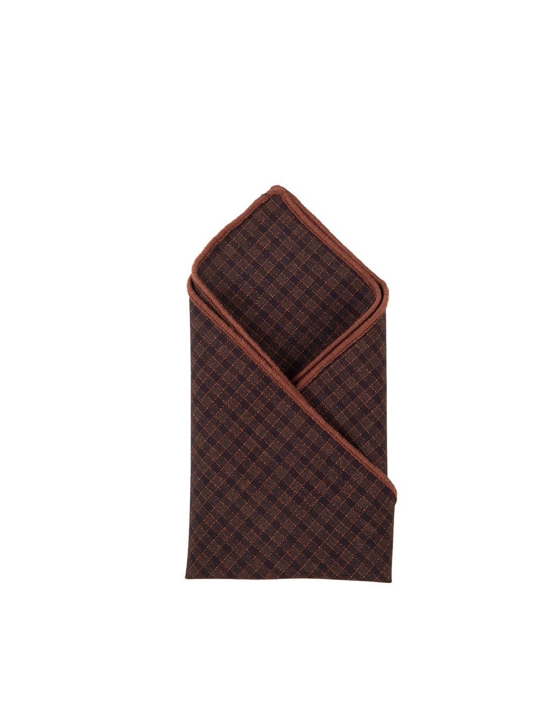 

Alvaro Castagnino Men Checked Pocket Squares, Brown