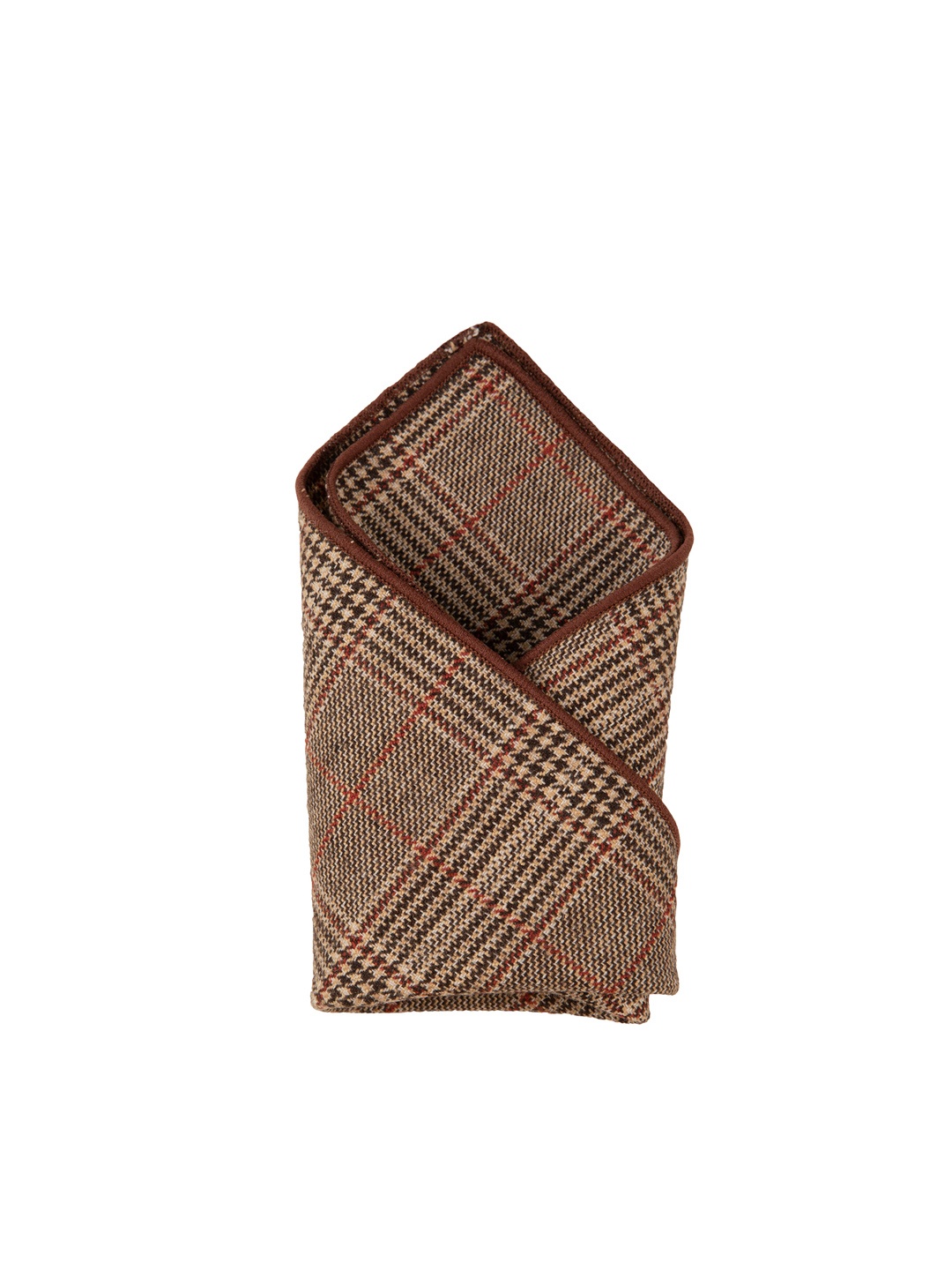 

Alvaro Castagnino Men Checked Pocket Squares, Brown