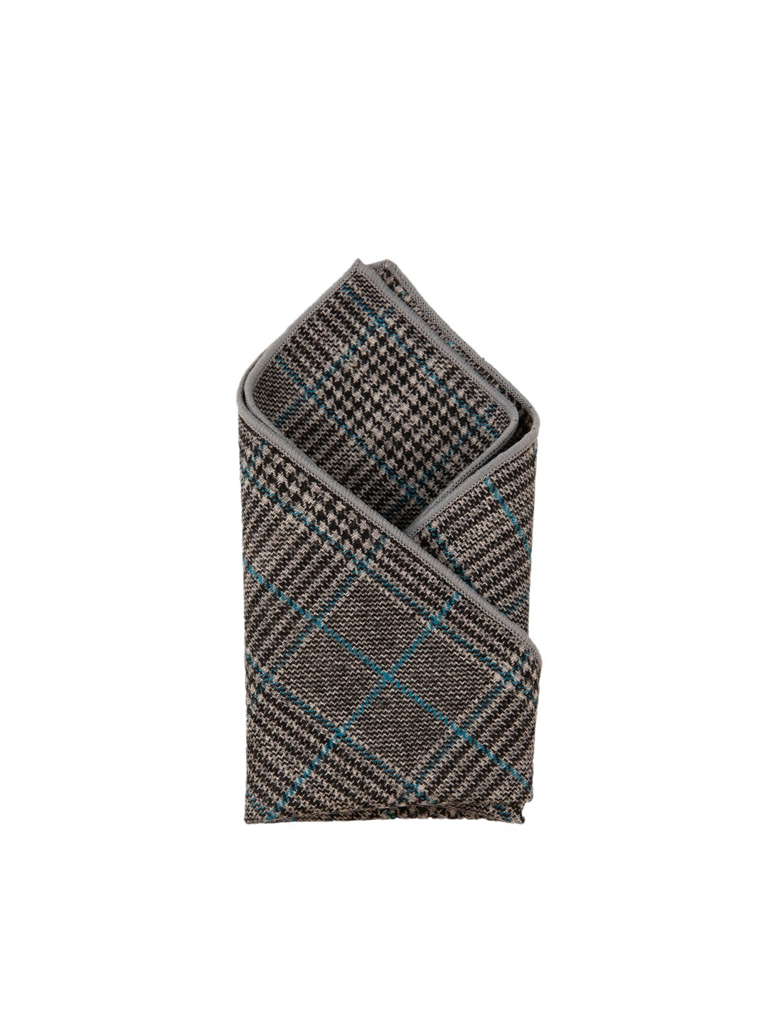 

Alvaro Castagnino Men Checked Pocket Squares, Black