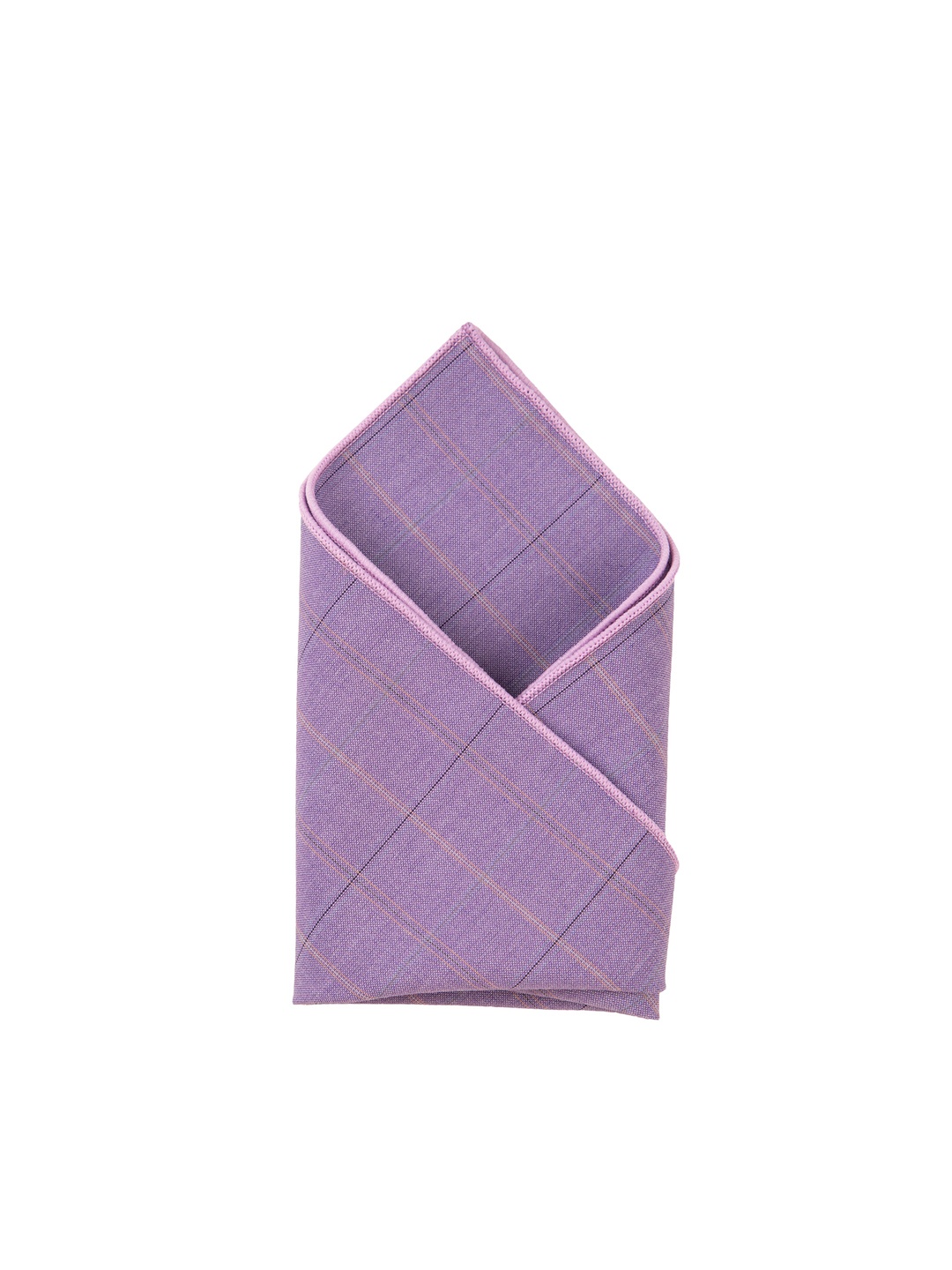 

Alvaro Castagnino Men Checked Pocket Squares, Purple
