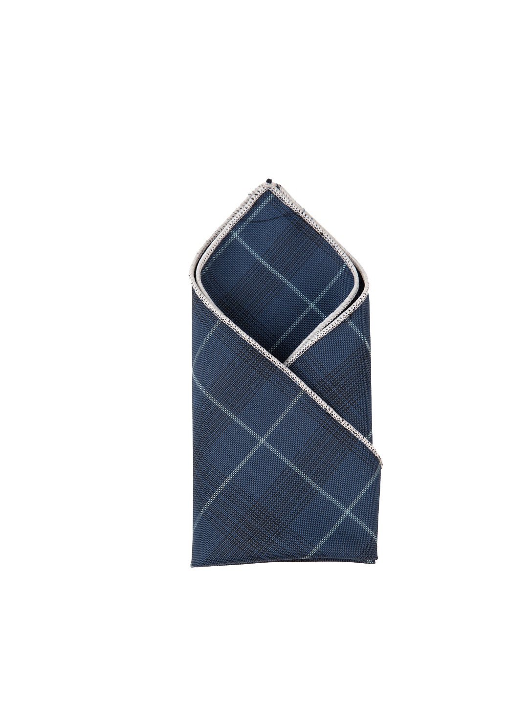 

Alvaro Castagnino Men Checked Pocket Squares, Blue
