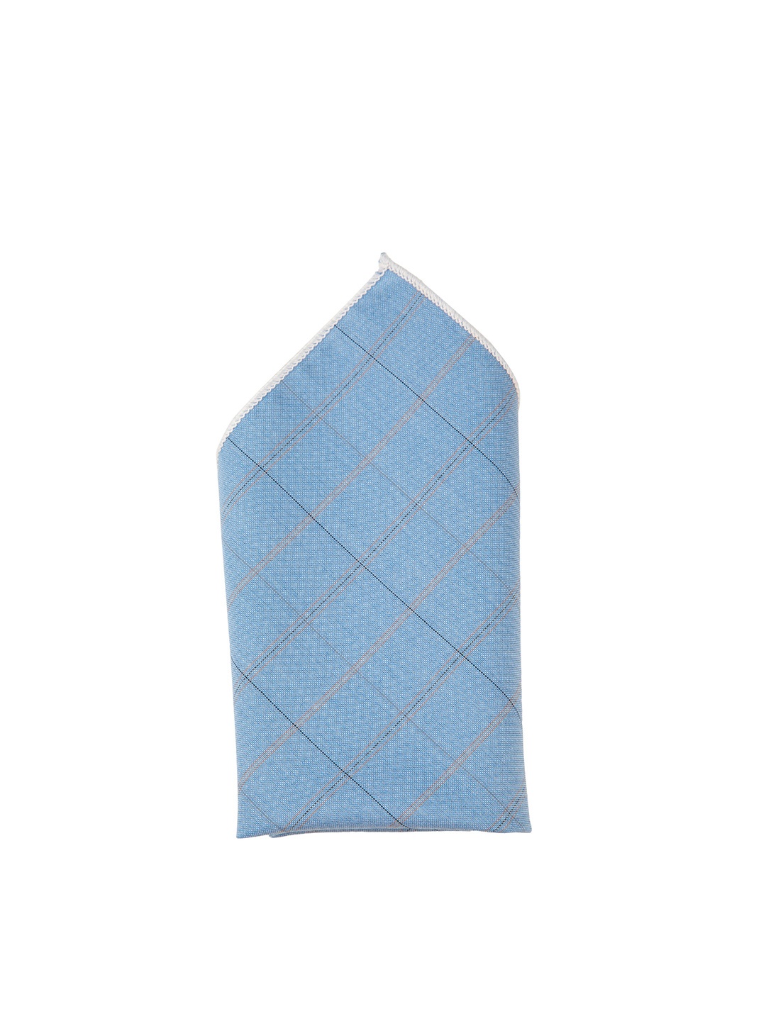 

Alvaro Castagnino Men Checked Pocket Squares, Blue