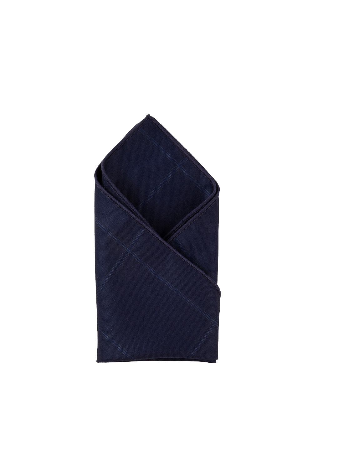 

Alvaro Castagnino Men Checked Pocket Square, Navy blue